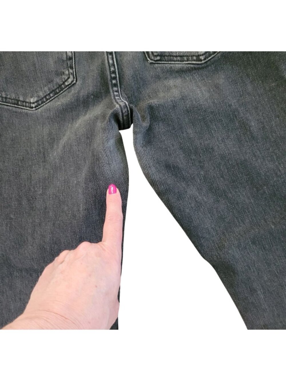Everlane The Mid-Rise Skinny Stretch Jeans Womens Size 27 Black Denim Ankle - Picture 5 of 7